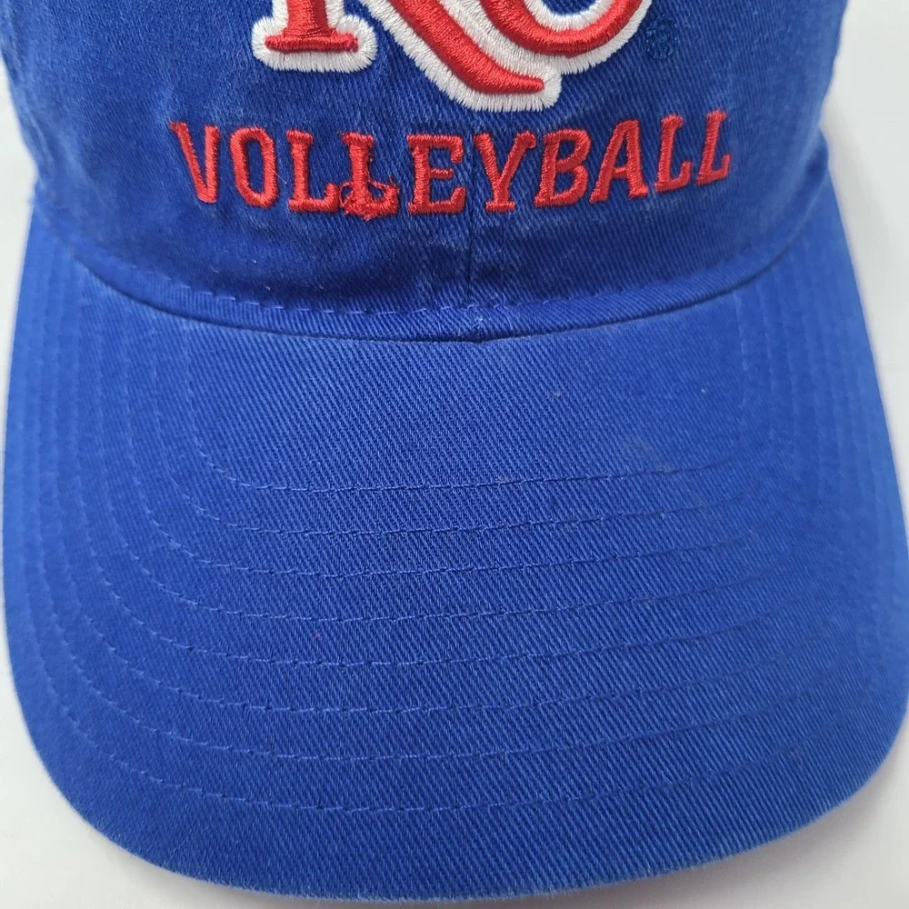 Kansas Jayhawks Hat Strapback Adidas Blue NCAA Volleyball University KU Logo Men